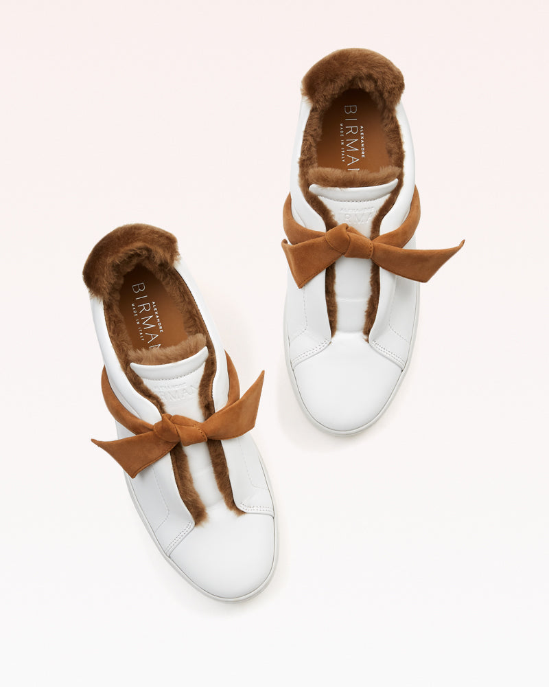 Clarita Sneaker Shearling Cognac
