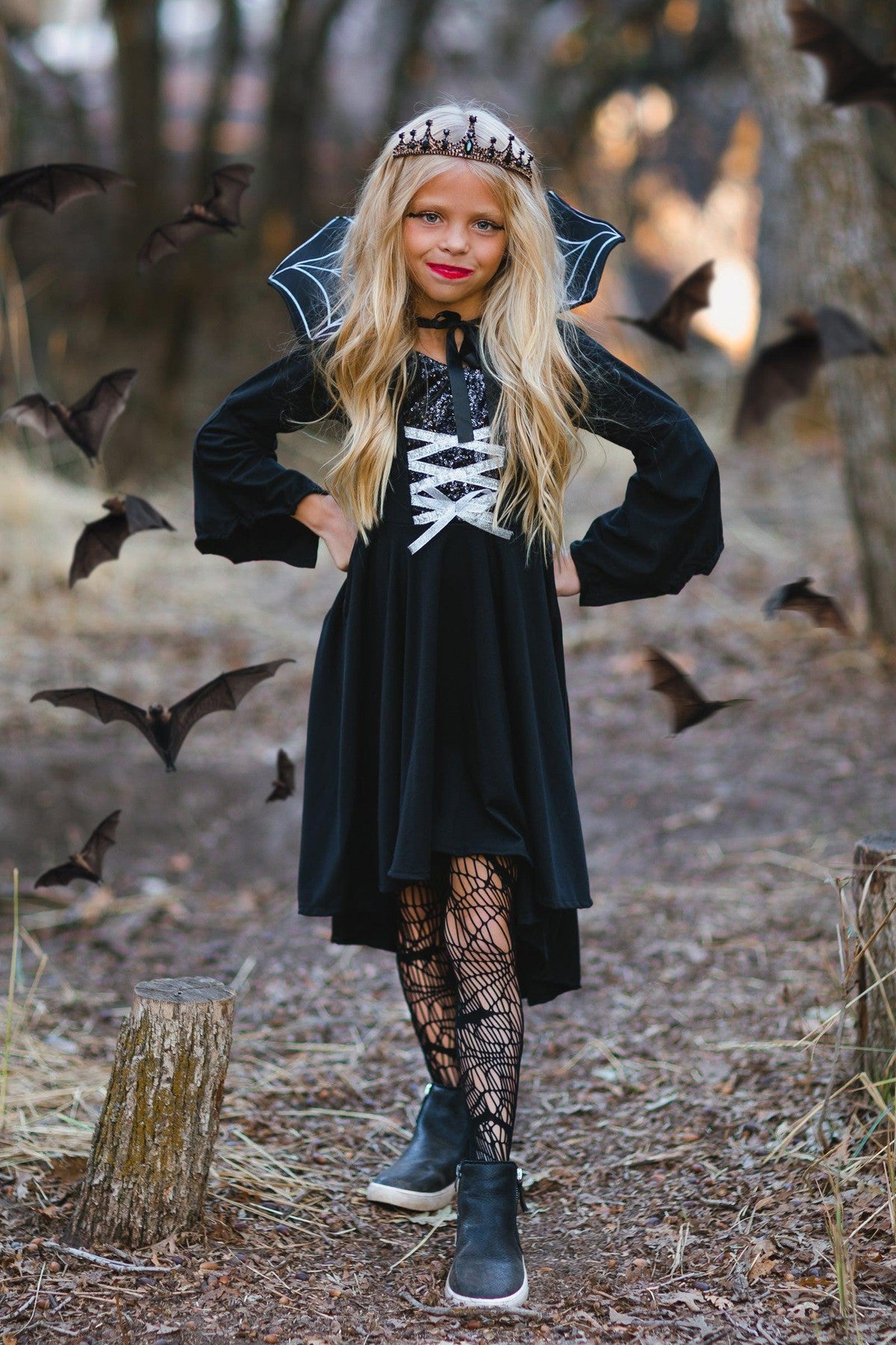 Black & Gold Vampire Queen Tiara