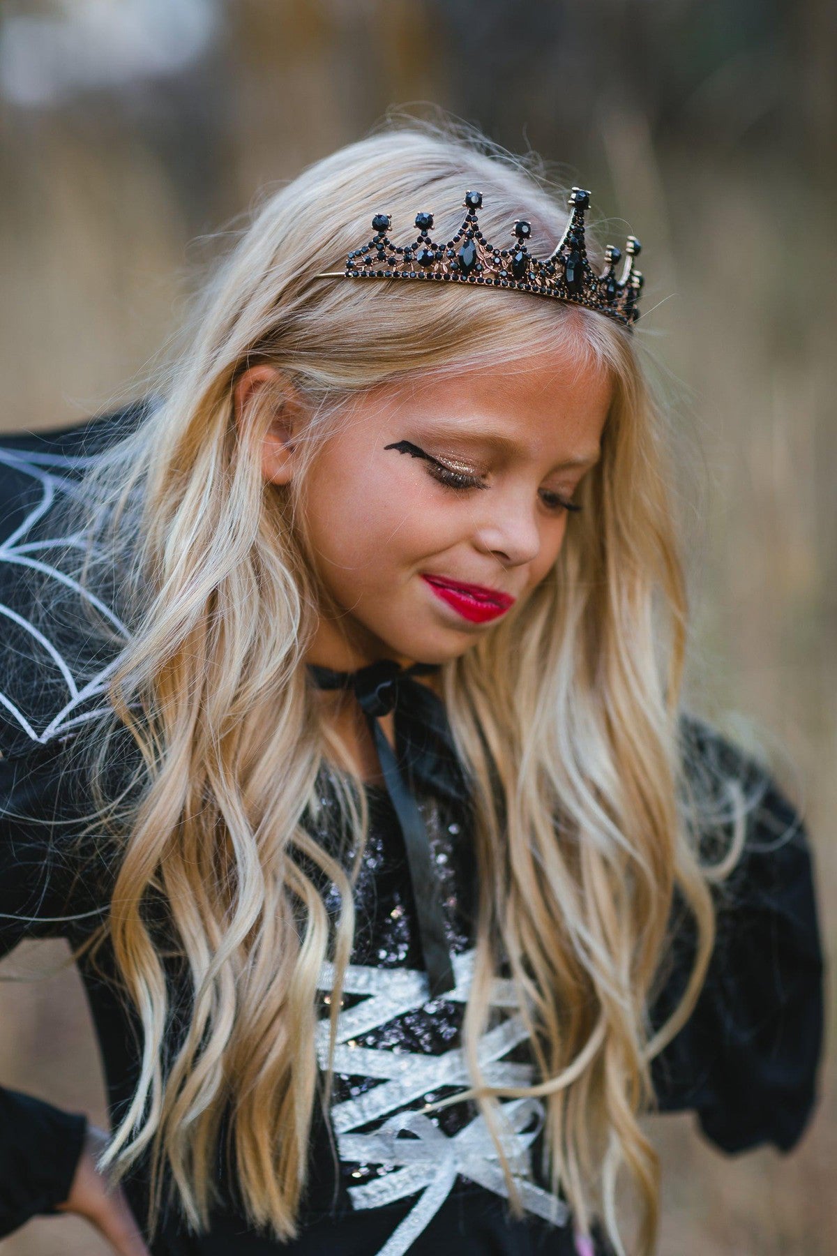 Black & Gold Vampire Queen Tiara