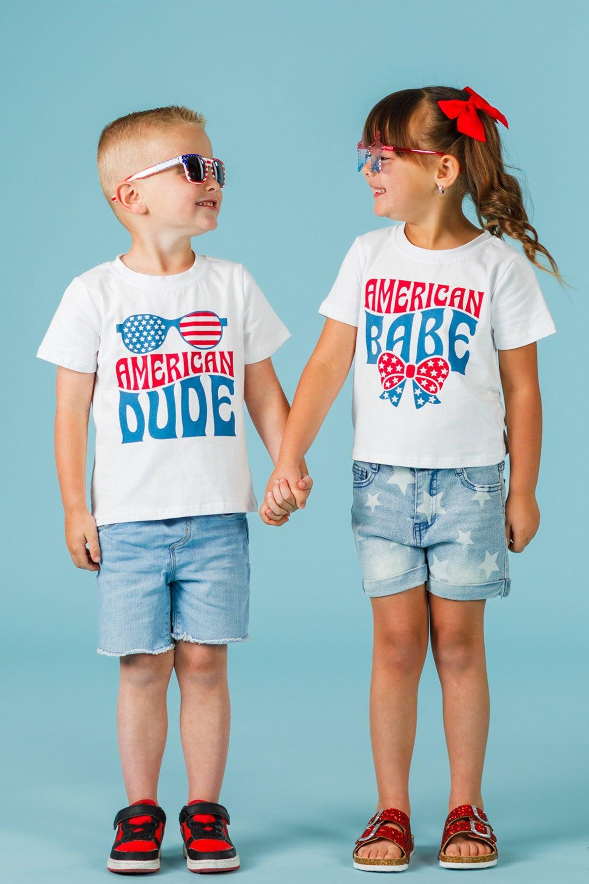 "American Babe & Dude" Top - Boy Or Girl!