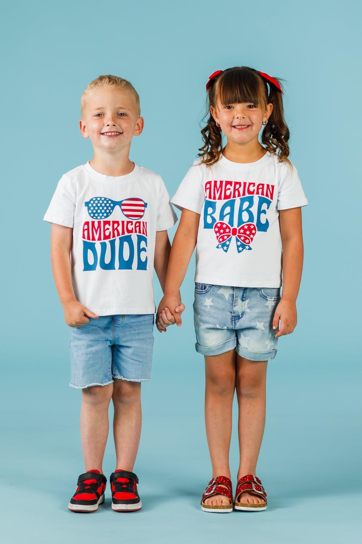 "American Babe & Dude" Top - Boy Or Girl!