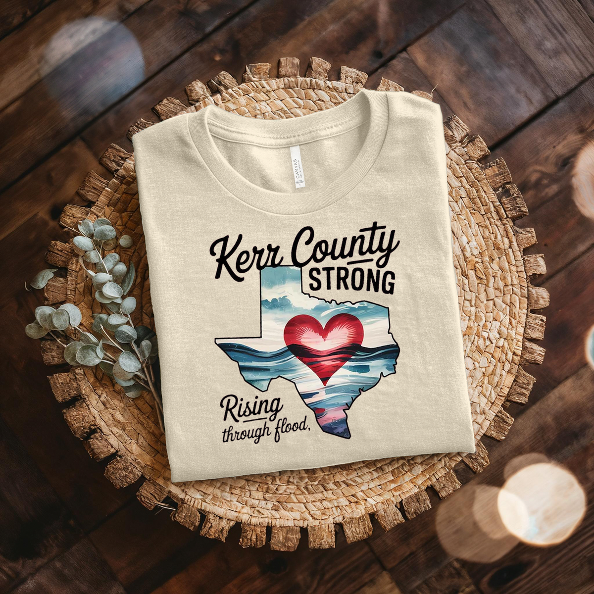 Retro Texas Strong God Bless Texas Print Sweatshirt