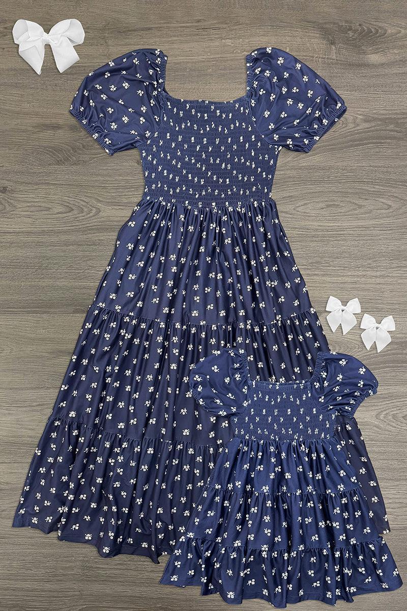 Mom & Me - Navy Floral Dress