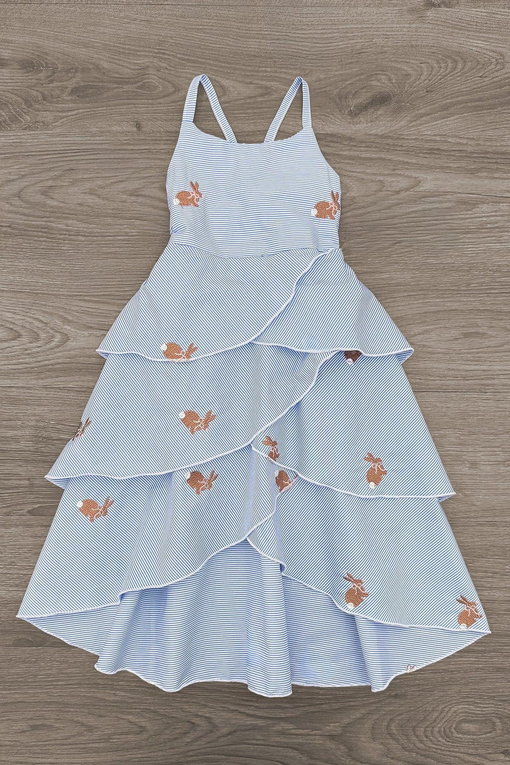 Blue Stripe Bunny Tank Dress
