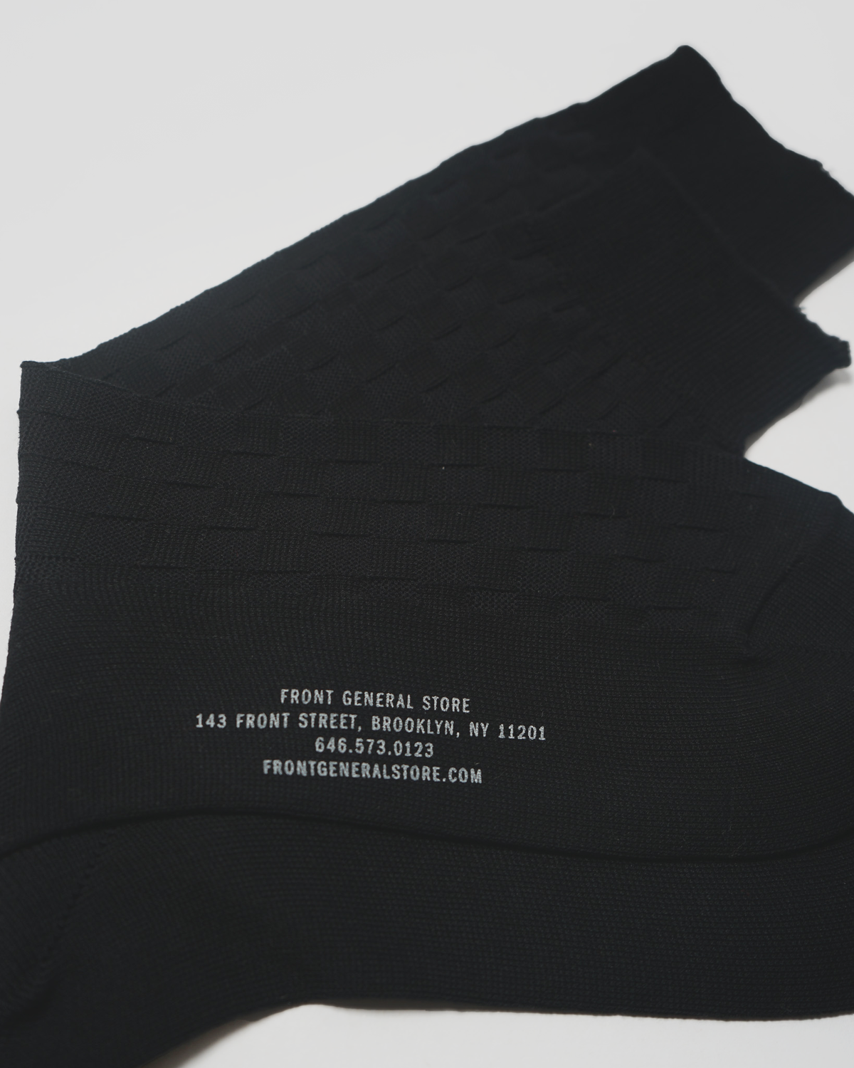 Checker Crew Socks / Black Melange