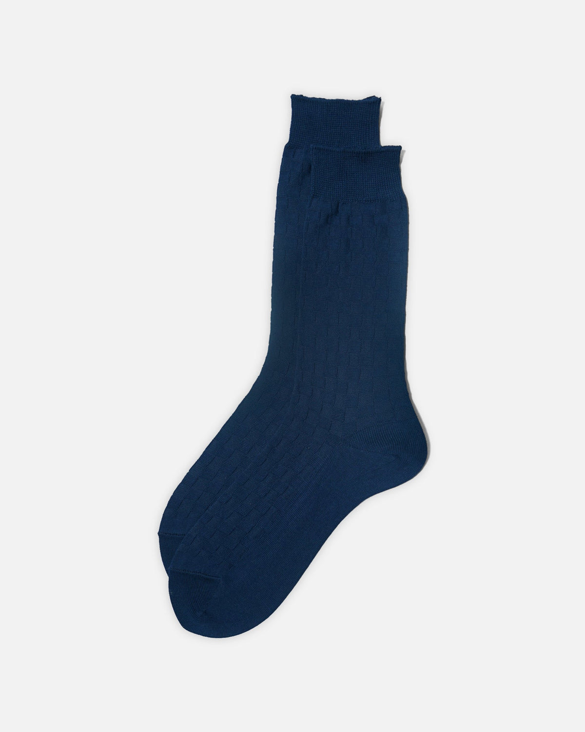 Checker Crew Socks / Navy