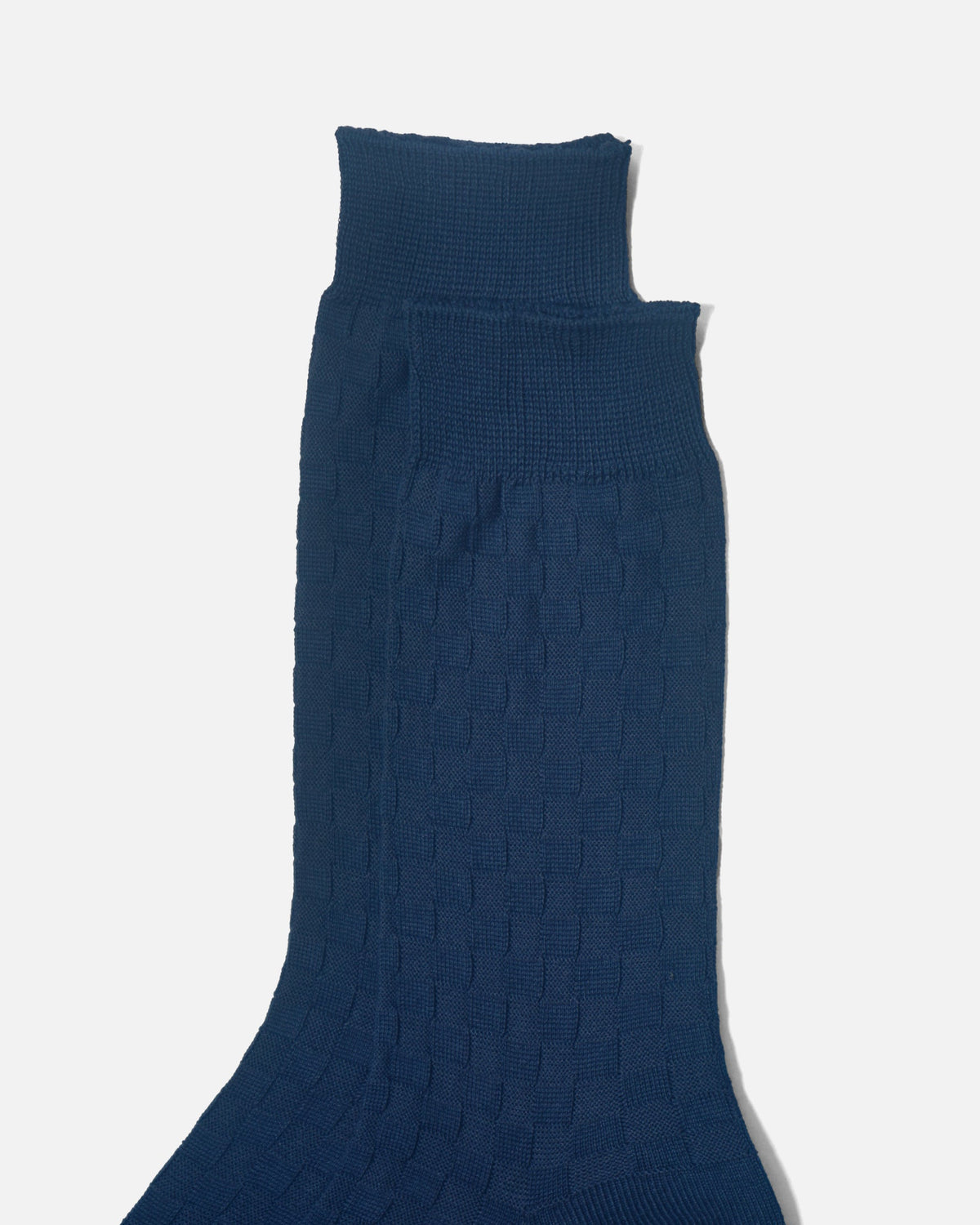 Checker Crew Socks / Navy