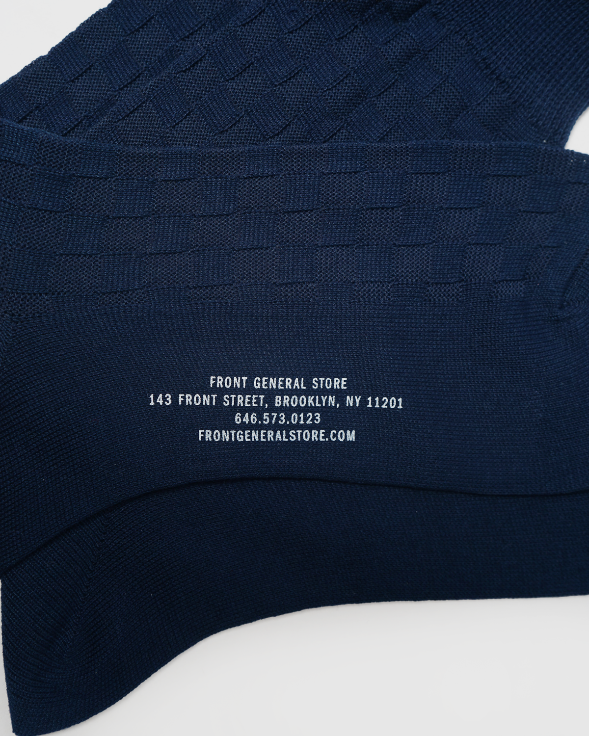 Checker Crew Socks / Navy