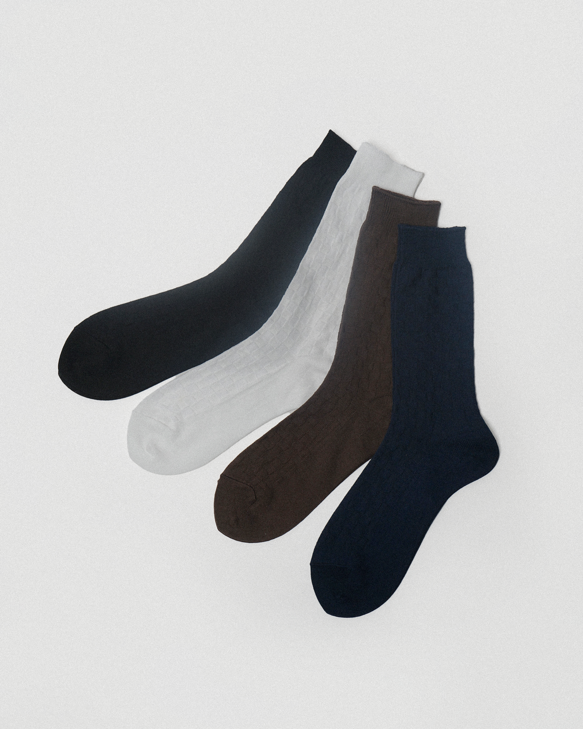 Checker Crew Socks / Dark Brown