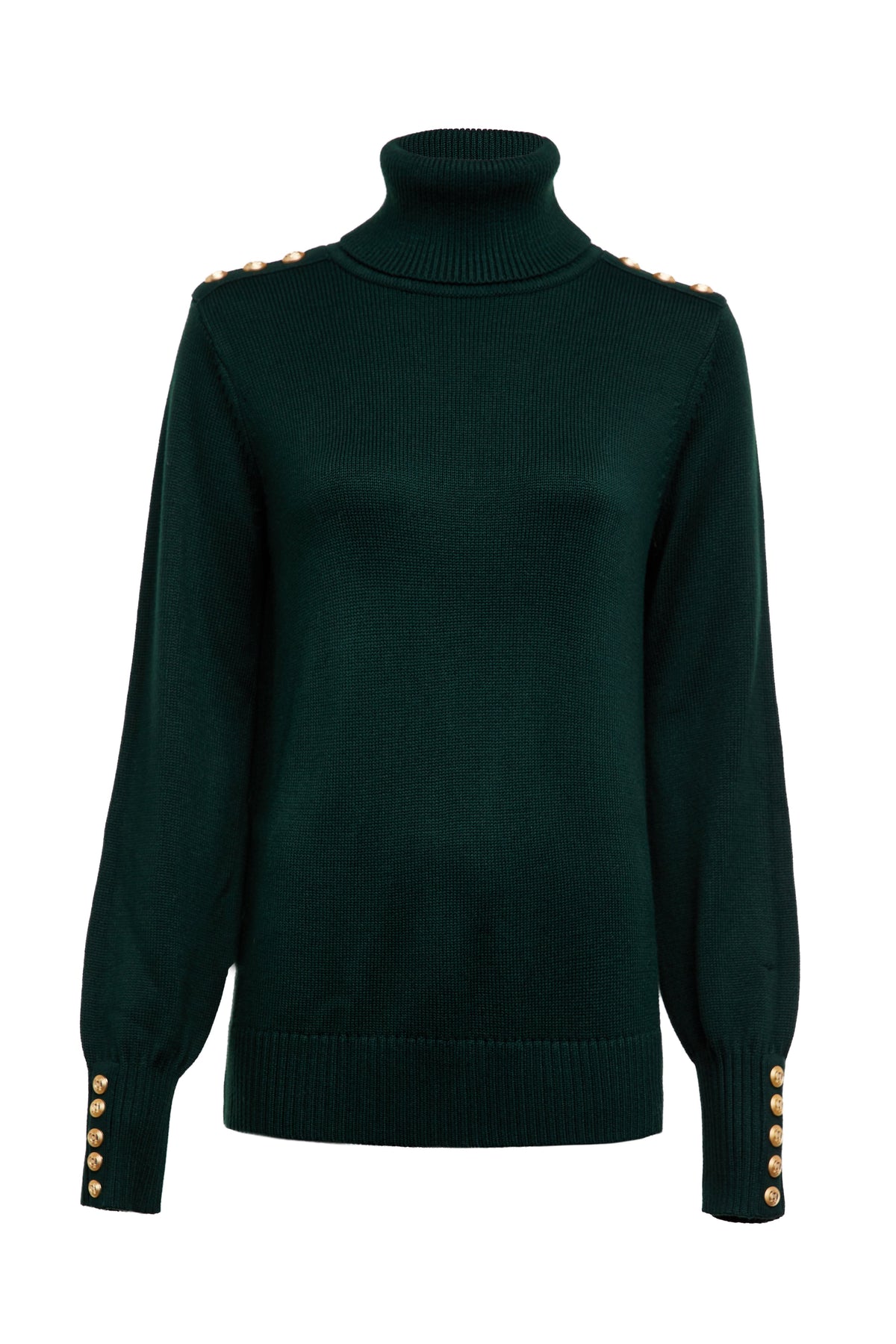 Chamonix Roll Neck Knit (Emerald)
