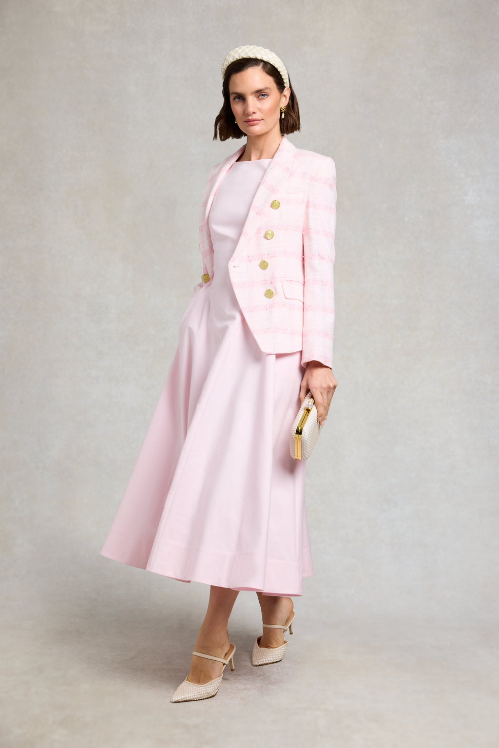 Chatsworth Woven Dress (Blush)