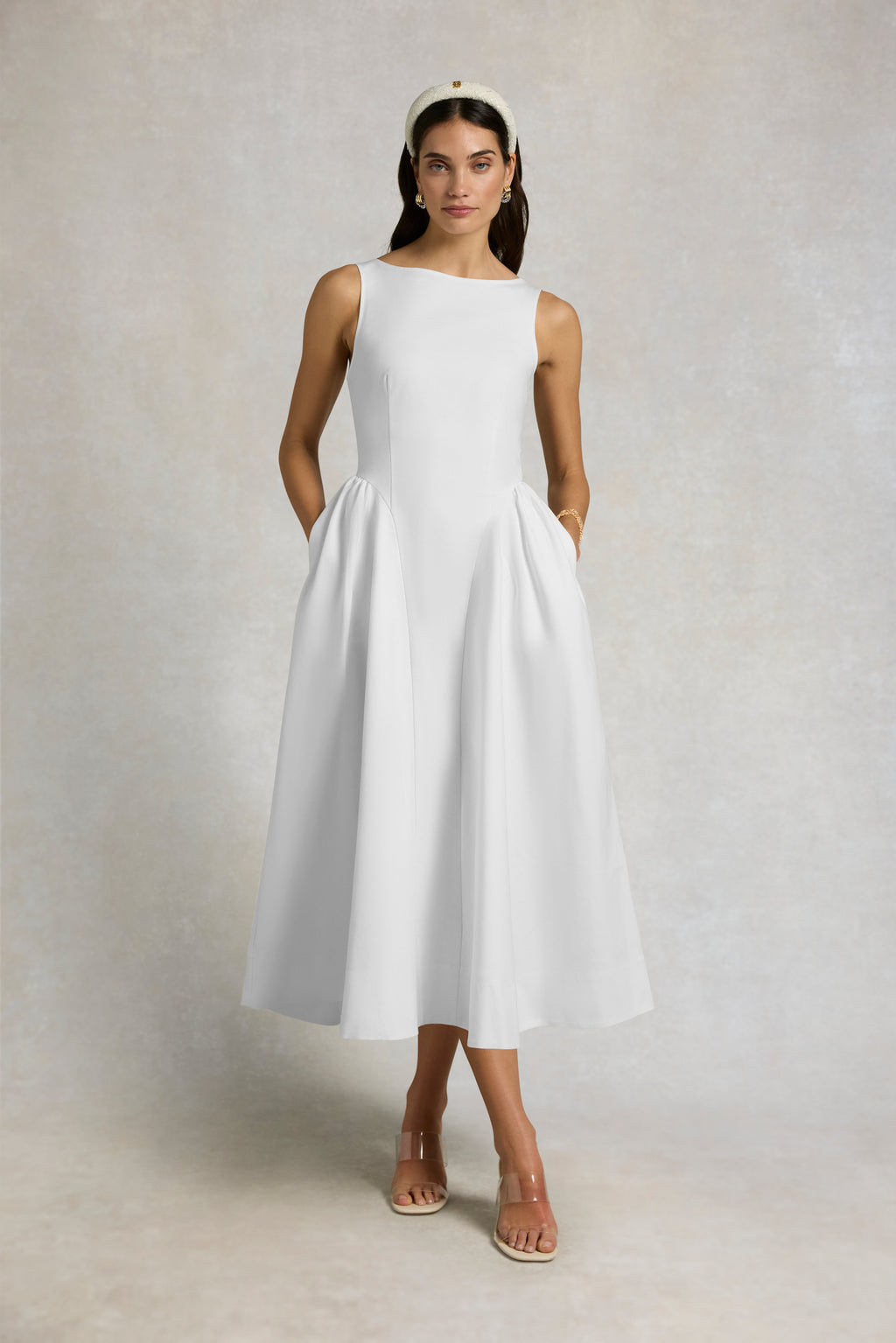 Chatsworth Woven Dress (White)