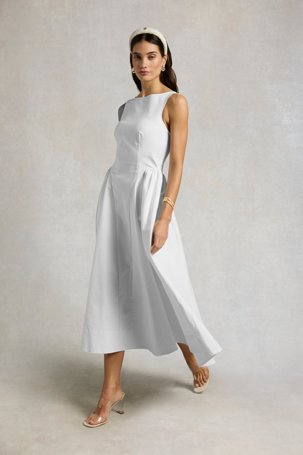 Chatsworth Woven Dress (White)