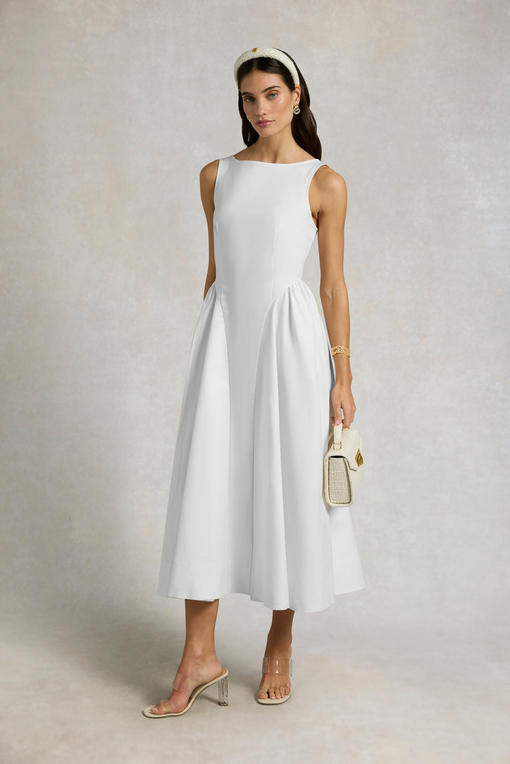 Chatsworth Woven Dress (White)