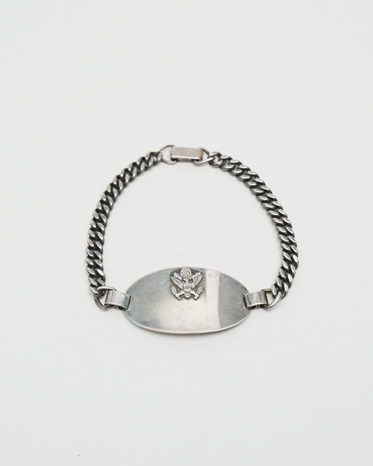 Silver US Army Air Force ID Chain Bracelet