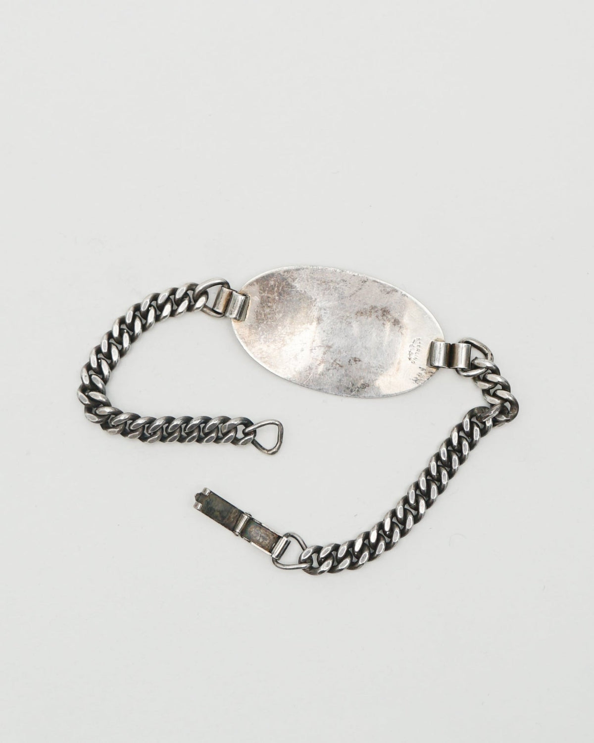 Silver US Army Air Force ID Chain Bracelet