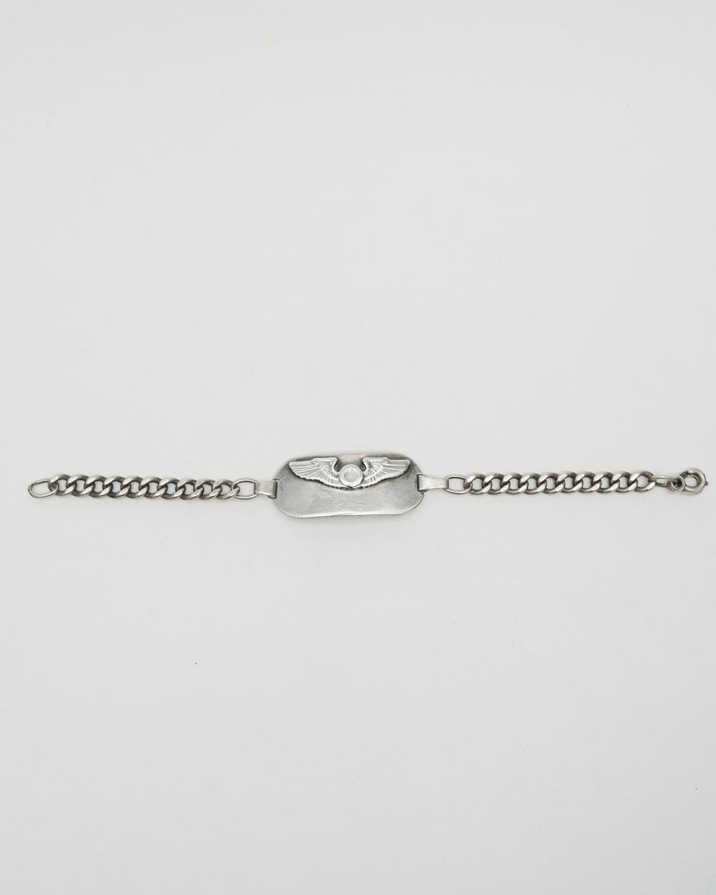 Silver US Army Air Force ID Chain Bracelet