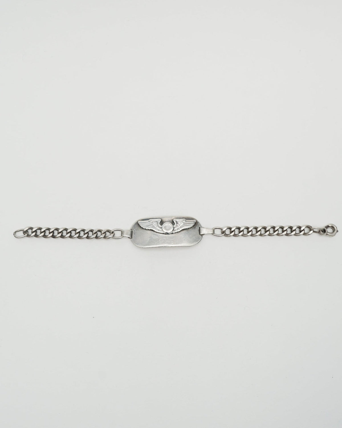 Silver US Army Air Force ID Chain Bracelet