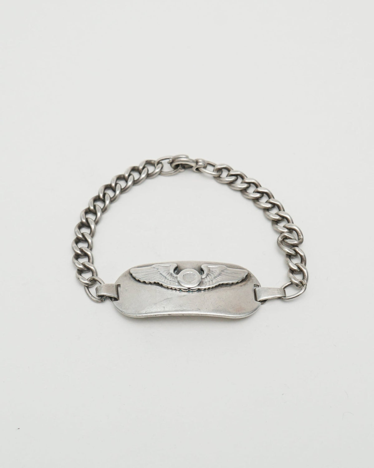 Silver US Army Air Force ID Chain Bracelet
