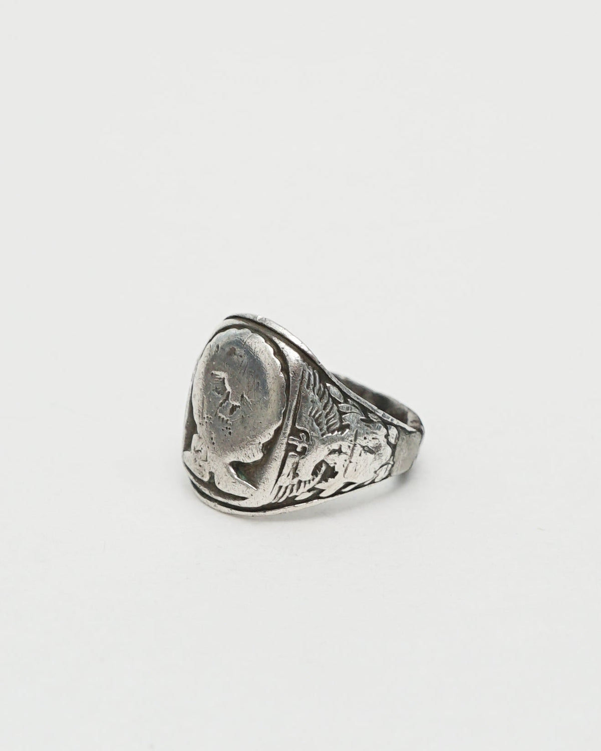 Silver USN Signet Ring / Size: 11.5