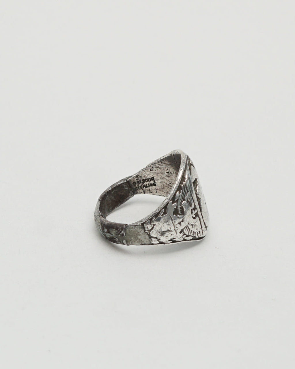 Silver USN Signet Ring / Size: 11.5