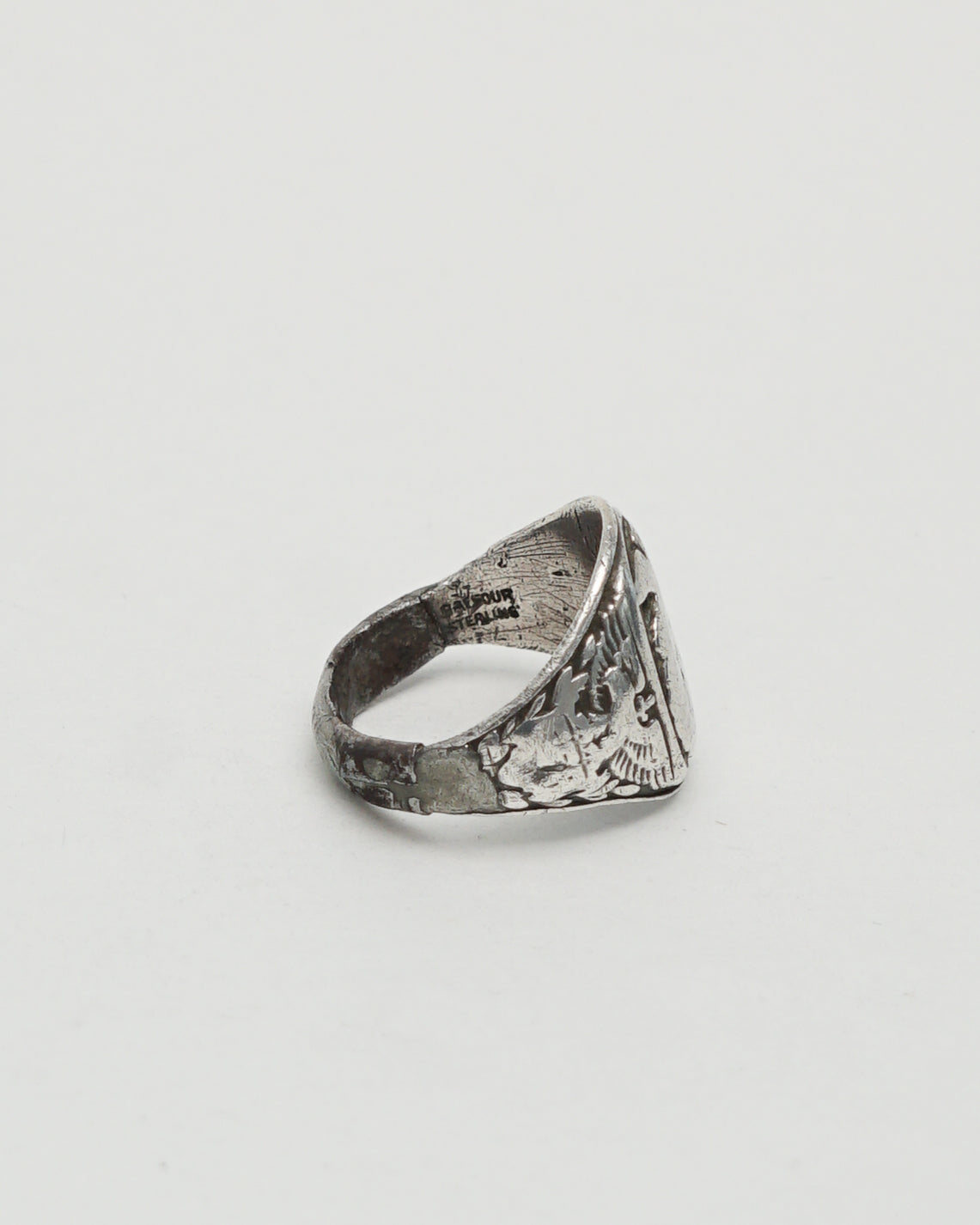 Silver USN Signet Ring / Size: 11.5
