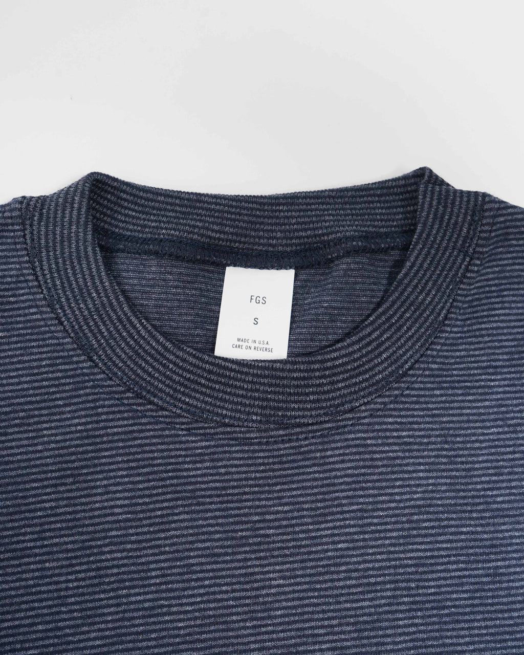 Micro Stripe T-shirt / Dark Blue