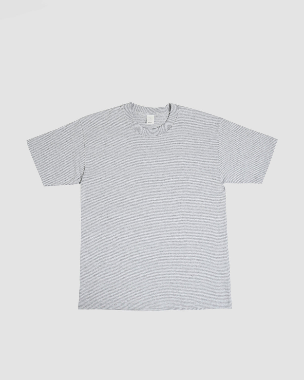 Micro Stripe T-shirt / Light Gray