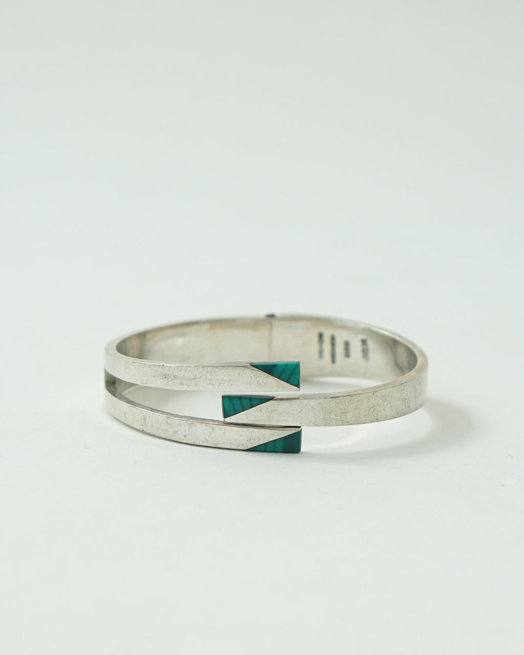Silver Bracelet w/ Malachite
