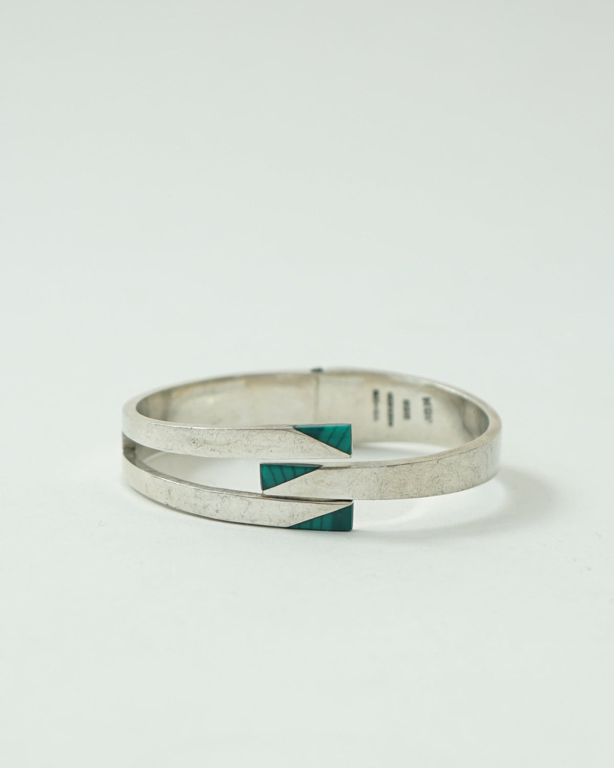 Silver Bracelet w/ Malachite