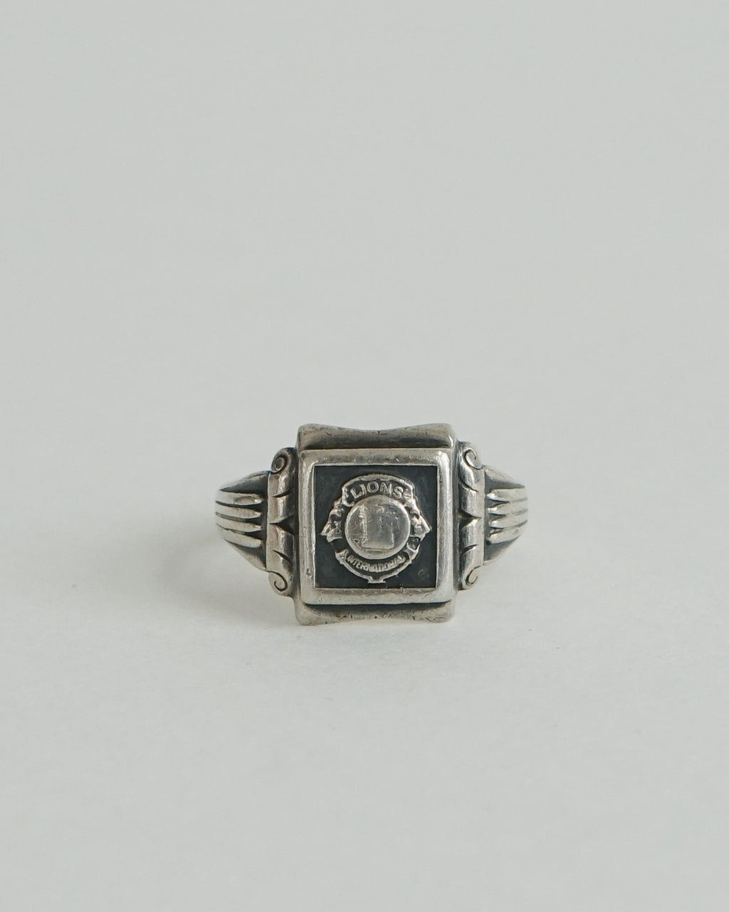 Silver Lions Club International Ring / size: 13