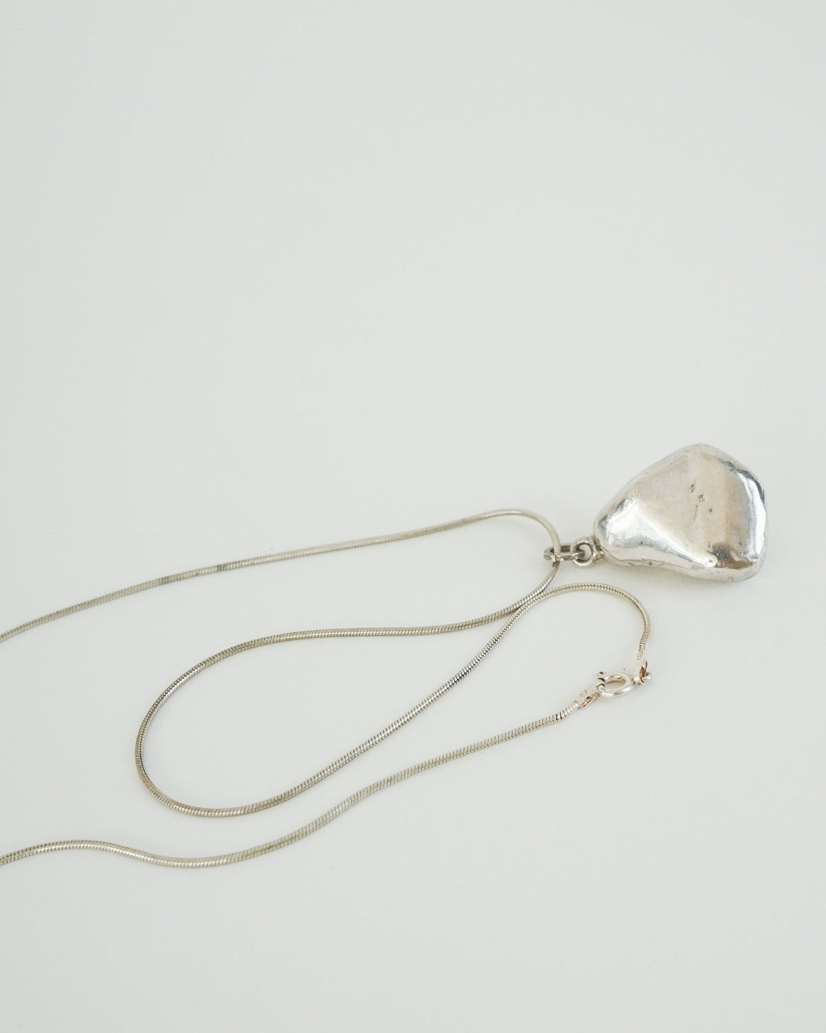 Silver Chain Necklace w/ Charm