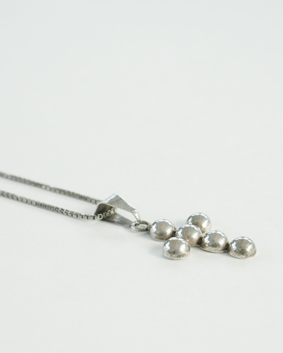 Silver Chain Necklace w/ Cross Charm