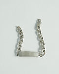 Silver ID Anchor Chain Bracelet