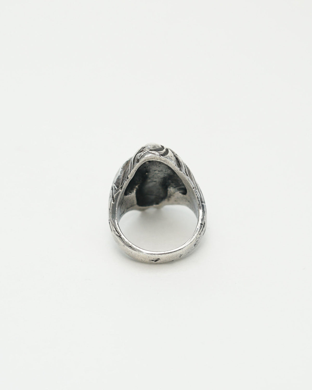 Silver Turbaned Man Face Ring / Size: 11