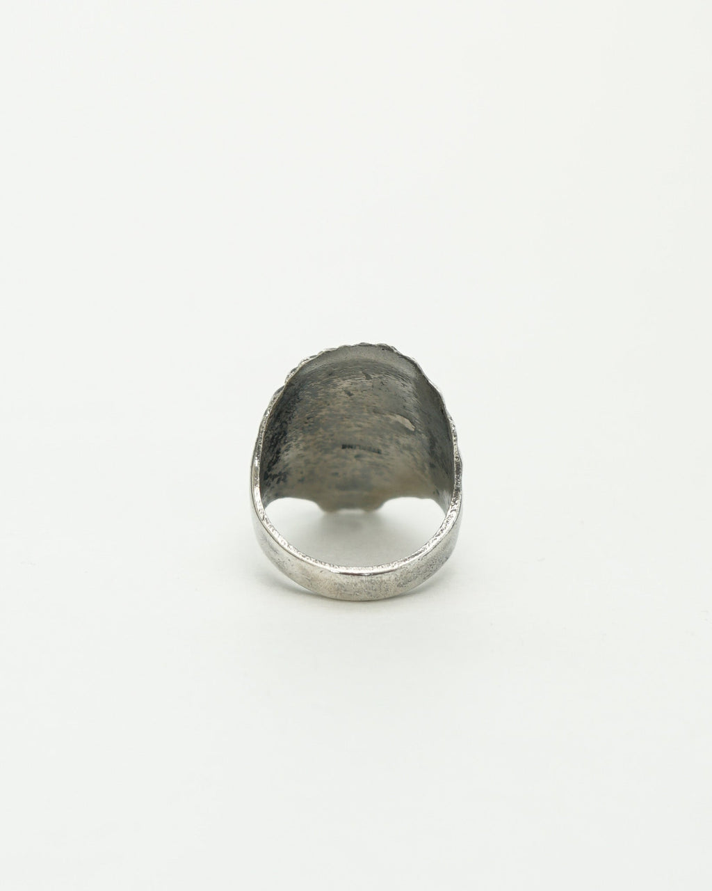 Silver Turbaned Man Face Ring / Size: 10