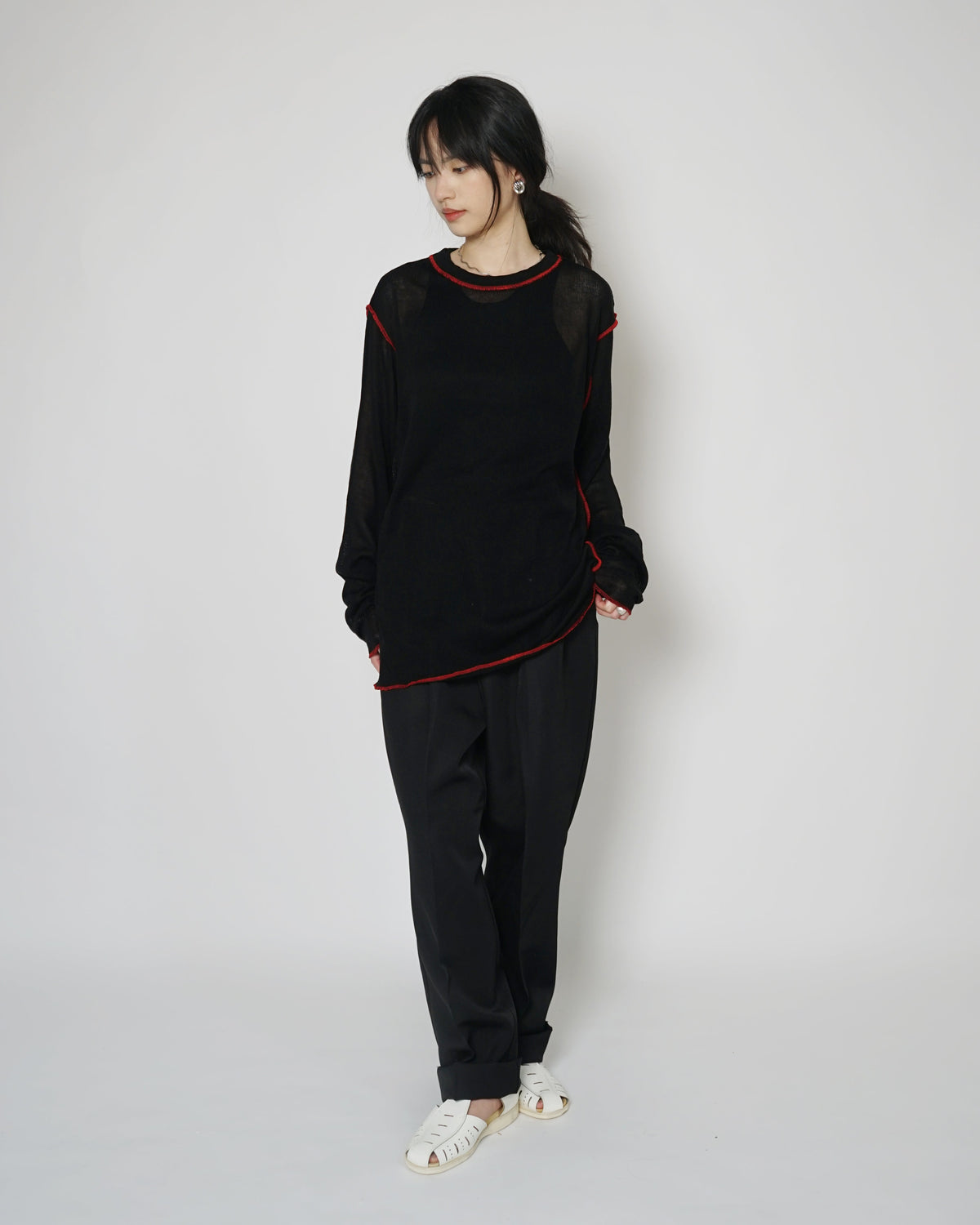 Odo Contrast Stitch L/S