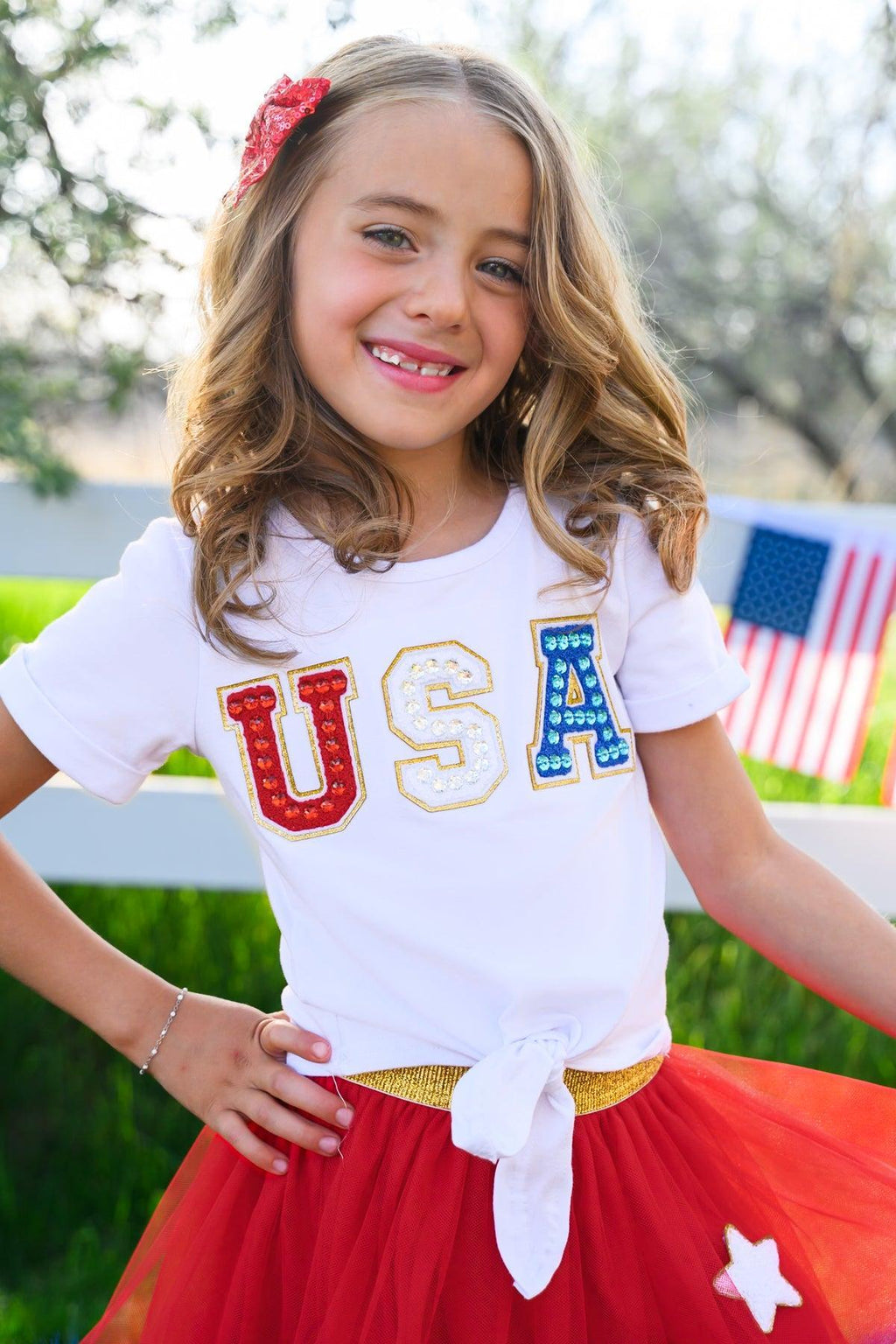 "USA" Tutu Skirt Set