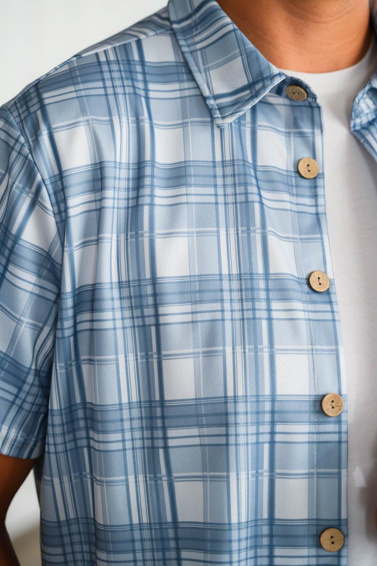 Blue Plaid Family Set