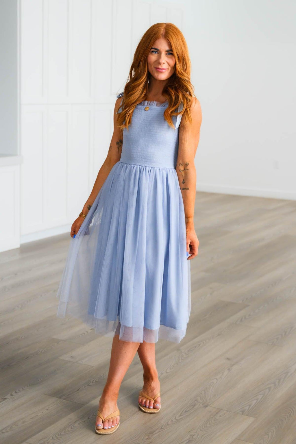Blue Plaid Family Set