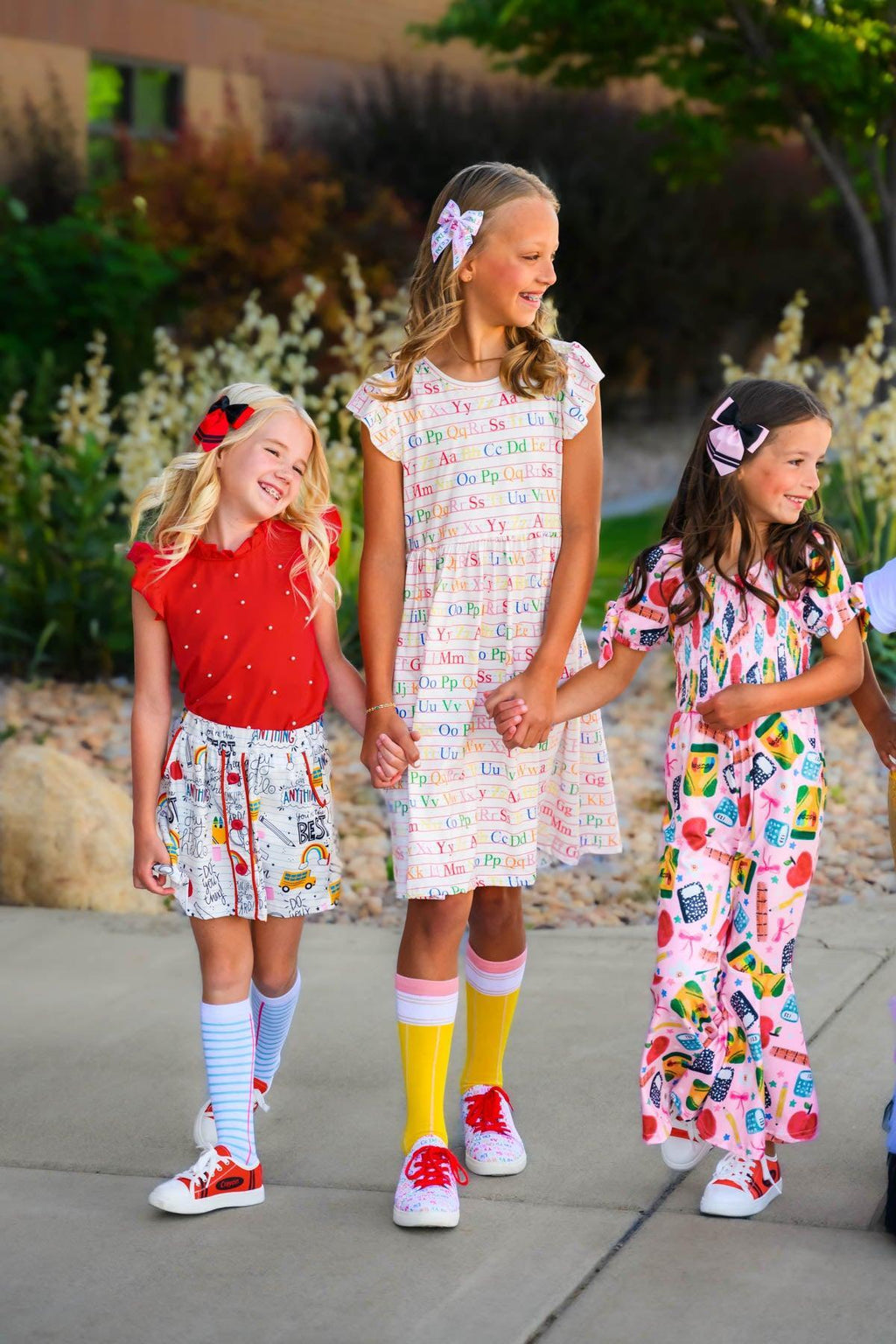 Mom & Me - White Alphabet Dress