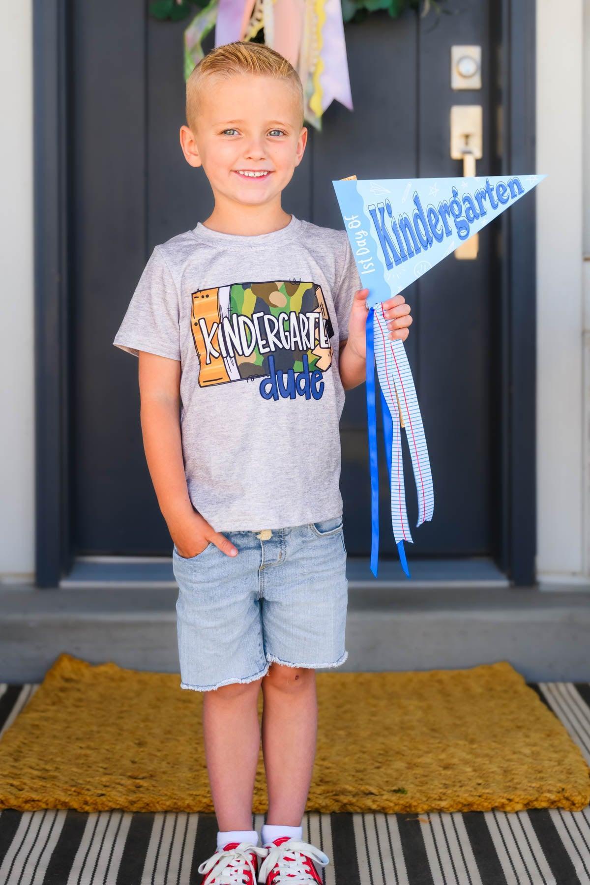 "Preschool - 5th Grade Dude" Camo Pencil Top