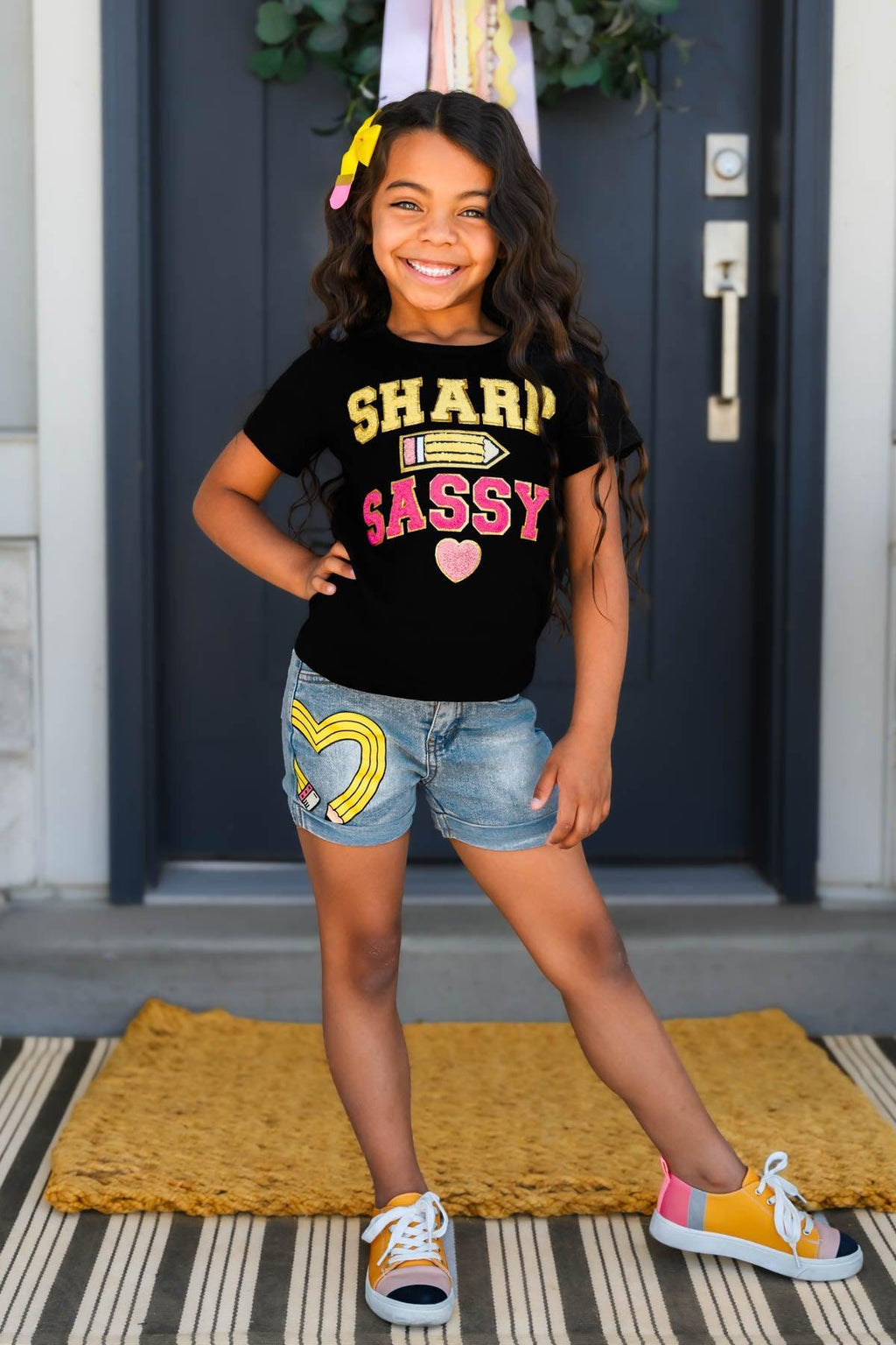 "Sharp & Sassy" Denim Short Set