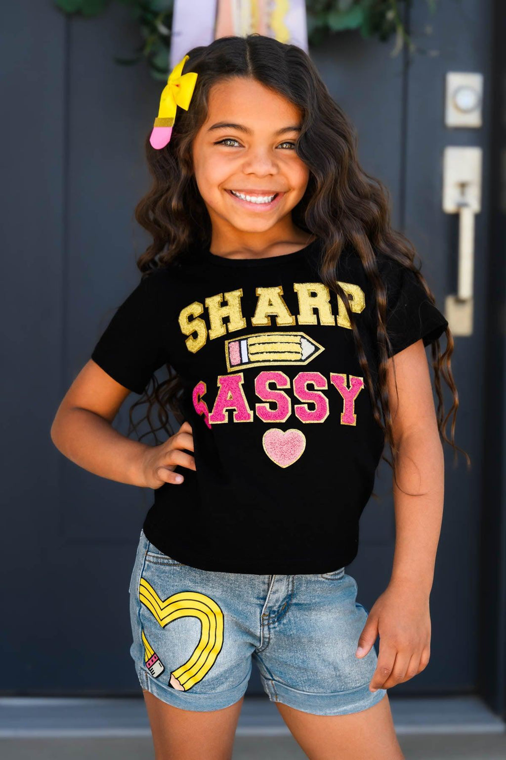"Sharp & Sassy" Denim Short Set