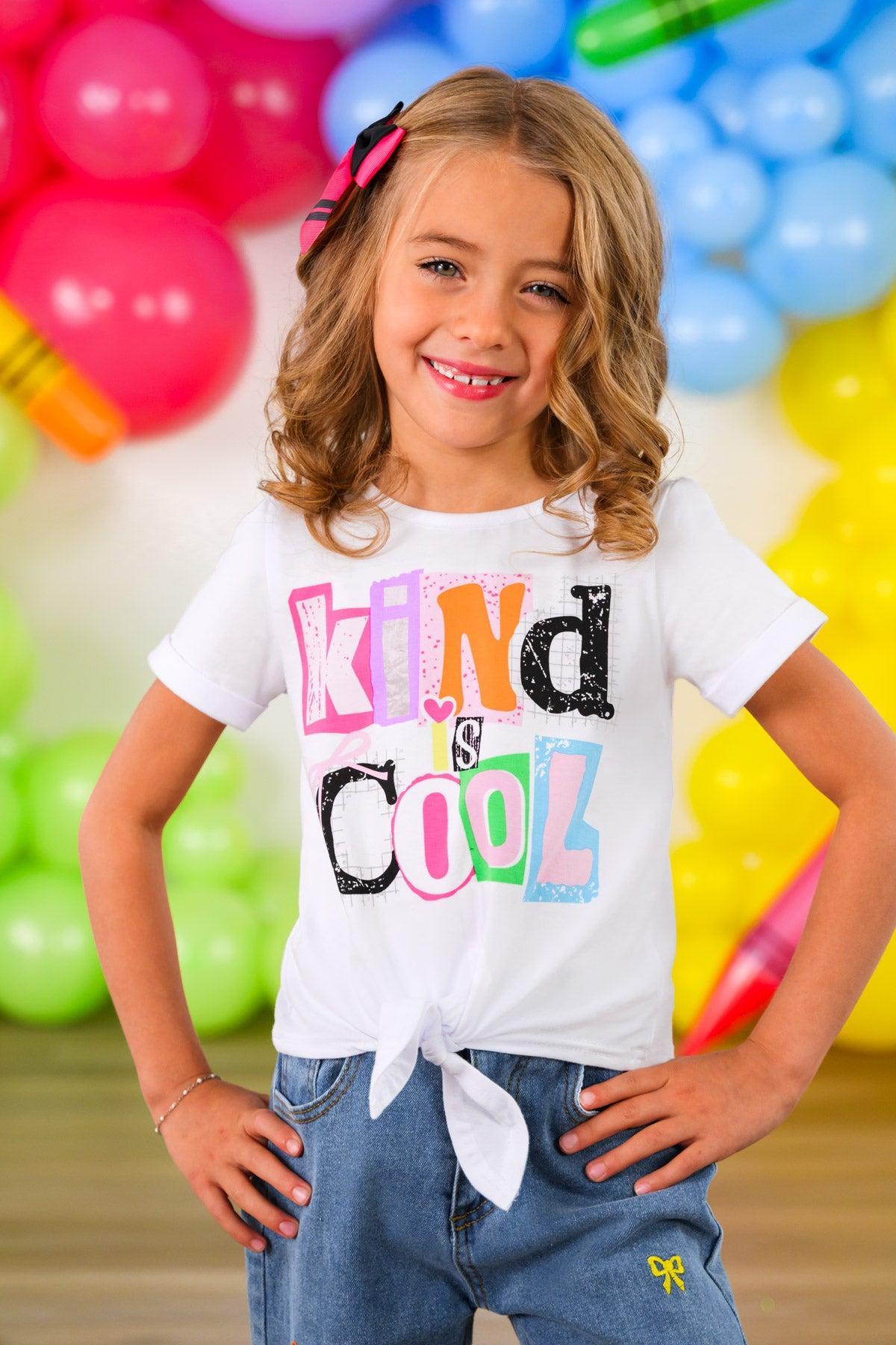 "Kind Is Cool" Denim Pant Set