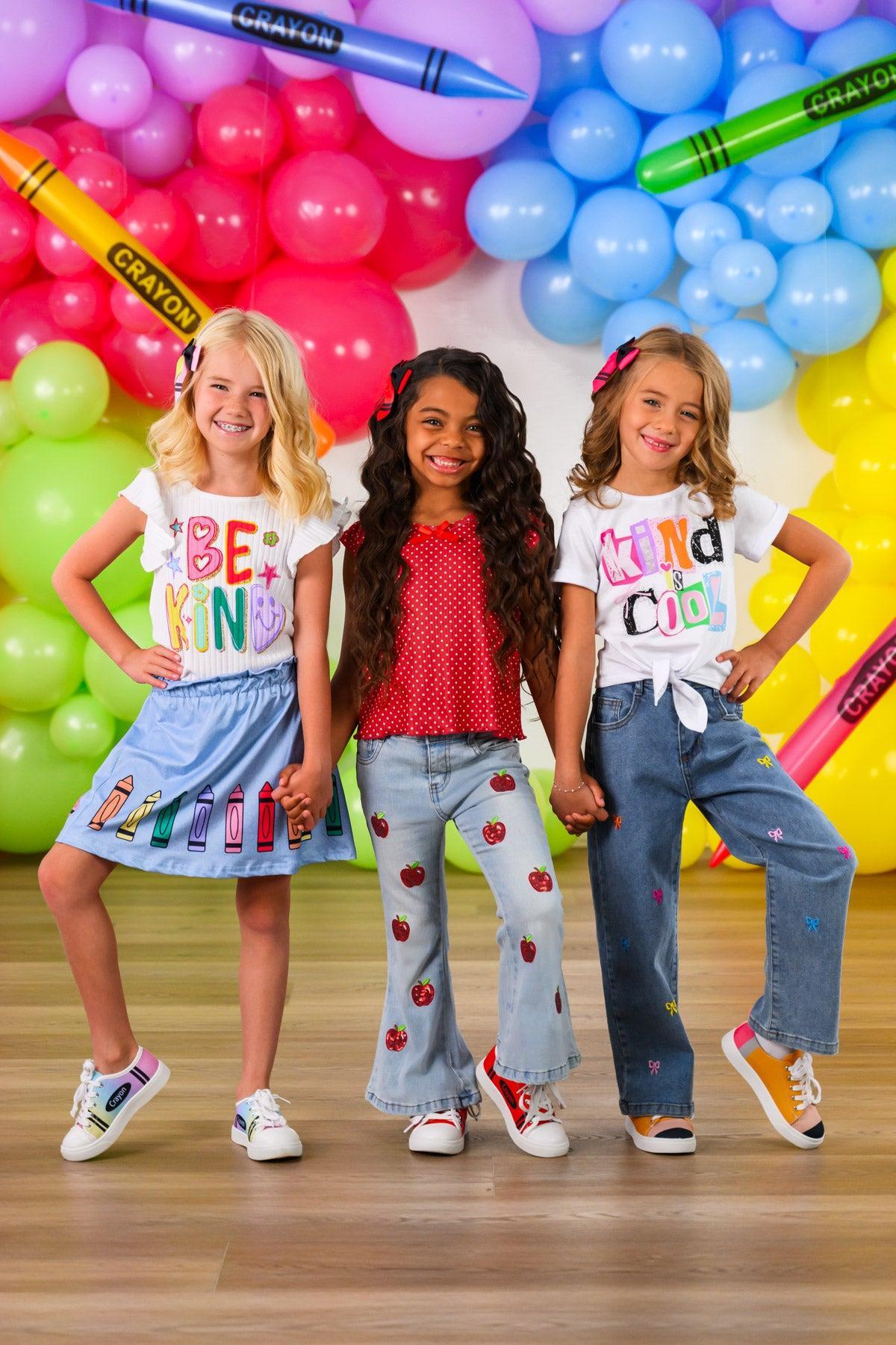 "Be Kind" Crayon Skirt Set