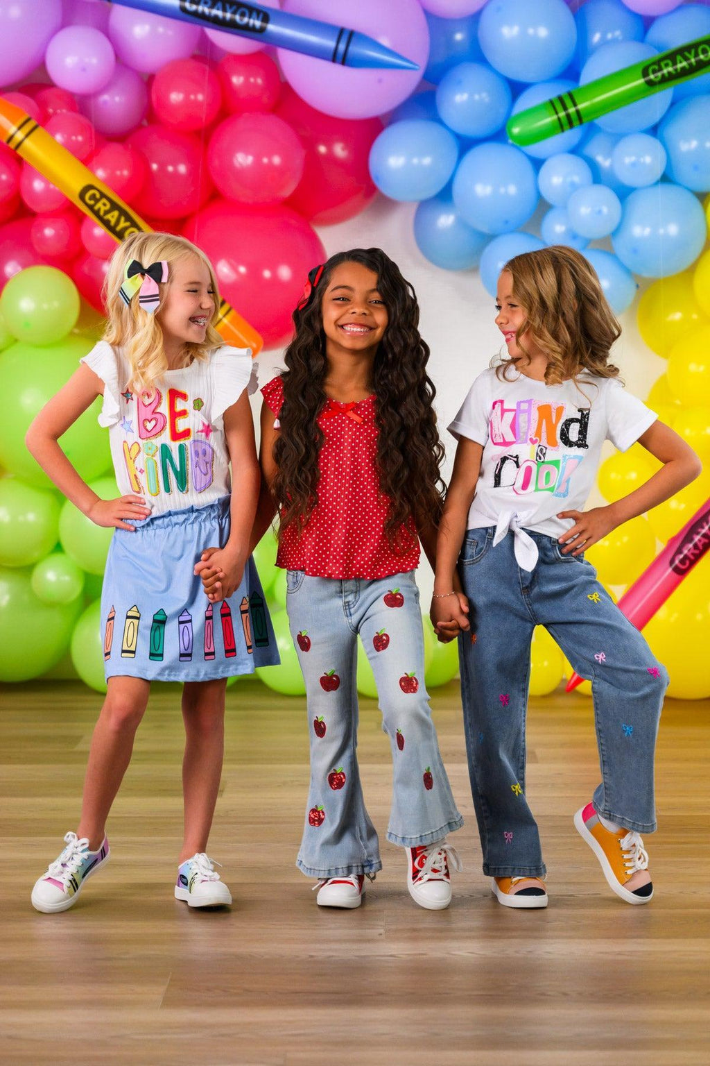 "Be Kind" Crayon Skirt Set