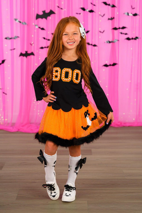 "Boo" Ghost Tutu Skirt Set