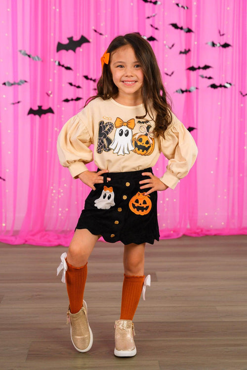 "Boo" Suede Skirt Set