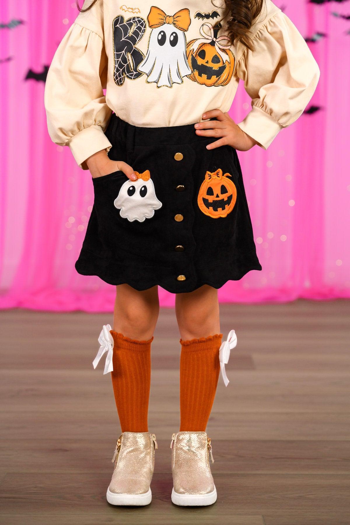 "Boo" Suede Skirt Set